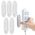 Punch-Free Self Adhesive Socket Holder, 2027 New Power Strip Wall Mount, Multifunctional Under Desk Holder for Home Office, Slide in Strip Holder for Desk Side，5
