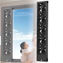 Punch-free Window Fan For Bedroom, Retractable Vertical Window Fan, Window Exhaust Fan, 35-135cm Optional, 5CM Retractable, Adjustable Speed 0-2800 Rpm, For Home, Kitchen, Bedroom & Office(105-110cm)
