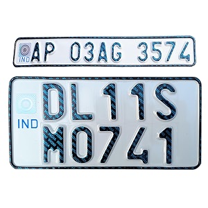 bike number plates embossed ind number plate for bike front amp back no hsrp serial code