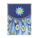 Punch Studio Flip-Top Notepad with 75 Sheets, 5" x 3.75", Peacock Tail