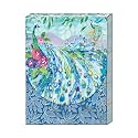 Punch Studio Flip-Top Pocket Notepad w/75 Sheets, 3" x 4", Pagoda Peacock