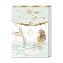 Punch Studio Pocket Note Pads - 75-Sheet Coastal Theme Notepad with Fold-Over Cover &amp; Magnet Closure, 3" x 4", Mermaid Waves