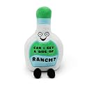 Punchkins “Can I Get a Side of Ranch?” Ranch Bottle Plush Toy – Funny Food Plushie Stuffed Animal, Soft 6″ Cute Novelty Gift for Kids &amp; Adults