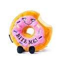 Punchkins Donut Plushie - Bite Me Sassy Donut Plush, Gift for Friends, Food Plush Toy for Gifting