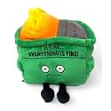 Punchkins Dumpster Fire Plushie - I'm Fine, Everything is Fine! Dumpster Fire Plush, Emotional Support Plushie, Funny Plush Toy for Gifting
