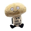 Punchkins Mushroom Plushie - I Don't Give A Shitake Sassy Mushroom Plush, Gift for Food Lovers, Funny Food Plush Toy for Gifting