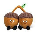 Punchkins Nut Plushie - Deez Nuts Cute Acron Plush, Funny &amp; Sassy Food Plush Toy for Gifting