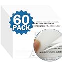 PUNCHMAN 60 Pack 2-Ply Self-Adhesive Record Labels | Numbered Tags for File Tracking | 5x4 Inch | Durable 2-Ply Construction for Long-Lasting Use