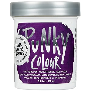 punky jerome russell punky semi permanent hair color conditioning 100ml - purple pack of 1