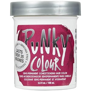 punky jerome russell semi permanent hair color conditioning 100ml - rose red pack of 1