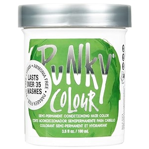 punky jerome russell semi permanent hair color conditioning 100ml - spring green pack of 1