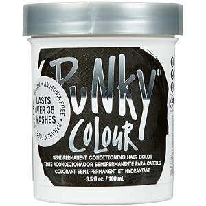 punky jerome russell semi permanent hair colour conditioning 100ml - ebony pack of 1