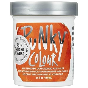 punky semi permanent hair colour conditioning 100ml - flame