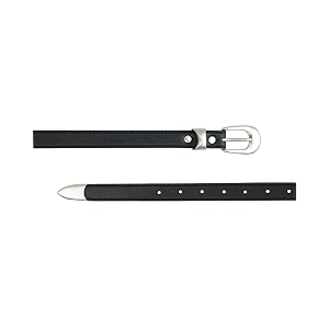 Punnu Black vegan leather western belt