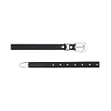 Punnu Black vegan leather western belt