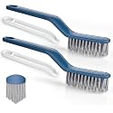 2 in 1 Multifunctional Seam Brush Bristles Cleaning Scrubber Brush Ideal for Cleaning Shoe, Bathroom Tile, Kitchen and Other Surfaces Floor (Seam Brush)