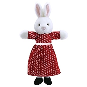 the puppet company dressed animals mrs rabbit hand puppet