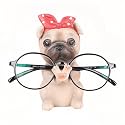 Puppy Dog Glasses Holder Stand Eyeglass Stand - Home Office Decorative Glasses Accessories (Pug)