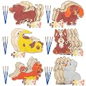 Puppy Dog Wood Painting Craft Kits, 20 Pack, Arts &amp; Crafts for Kids Parties
