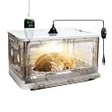 Puppy Incubator with Heating - Premium Incubator for Puppies and Kittens with Adjustable Heat, to Ensure Warmth and Comfort - Ideal for Newborn Dog and Cat Care(55L)
