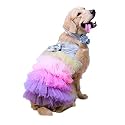 Dog Dress with Lovely Bow Puppy Dress Pet Apparel Dog Clothes for Small and Large Dogs and Cats,multi color (XL)