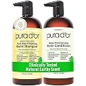 PURA D'OR Gold Label Anti-Thinning Biotin Shampoo & Conditioner, 24oz x2