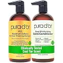 PURA D'OR MD Maximum Defense Biotin Shampoo &amp; Conditioner Set, 16 Fl Oz (Pack of 12)