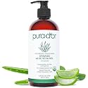 PURA D'OR ORGANIC Aloe Vera Gel Soothing Moisturizer, Unscented, 16oz