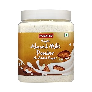 puramio almond vegan milk powder no added sugar 600g