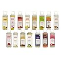 Puramio Chocolate Oil Flavour Combo (Pack of 15) 30ml Each, (Brandi, Guava, Lychee, Rose, Rum, Vanilla, Whisky, Blueberry, Pan Masala, Almond, Pineapple, Bubble Gum, Strawberry, Mango, Butterscotch)