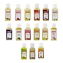 Puramio Chocolate Oil Flavour Combo (Pack of 15) 50ml Each, (Brandi, Guava, Lychee, Rose, Rum, Vanilla, Whisky, Blueberry, Pan Masala, Almond, Pineapple, Bubble Gum, Strawberry, Mango, Butterscotch)