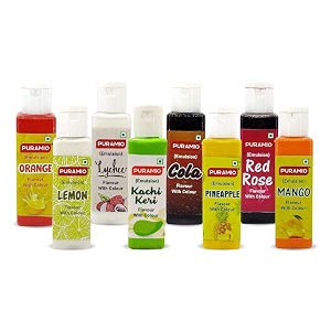 puramio flavours with color emulsions each 50ml pack of 8