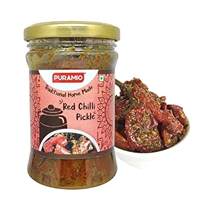puramio traditional home made red chilli pickle  lal mirch achar 200g