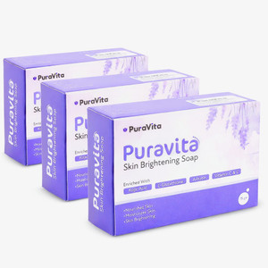 PuraVita Kojic Acid Soap with Glutathione for