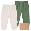 PurComfy Bamboo Viscose Baby Pants, Unisex 0-24 Months, 2-Pack