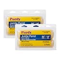 Purdy Parrot Jumbo Mini Roller Cover, 6-1/2 in. x 1/4 in., 2 Count (Pack of 2)