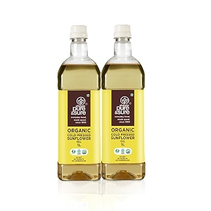 phalada pure amp sure organic cold pressed sunflower oil 2 ltr  kacchi ghanichekku edible for cooking  extracted on wooden churner  nutrient rich amp chemical free