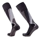 Pure Athlete High Performance Wool Ski Socks - Thermal Warm Merino Wool OTC Sock, Men Women