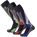 Pure Athlete High Performance Wool Ski Socks - Thermal Warm Merino Wool OTC Sock, Men Women
