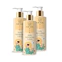 Pure Aura Baby Moisturising Lotion, Pack of 3 | Ayurvedic Deep Hydration for Dry &amp; Delicate Baby Skin | Coconut Oil, Almond Oil &amp; Neem | Lightweight &amp; Non-Sticky | 200ml each