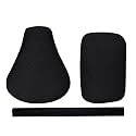 Pure Biking Black Diamond Cut Design Seat Cover with Back Rest Foam Combo Set of 3 Compatible with RE Classic 350/500cc (2012 to 2020)