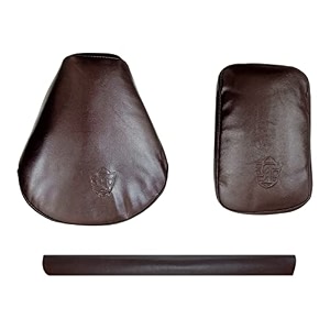 pure biking brown seat cover with rear foam combo set of 3 compatible with classic 350500cc 2012-2020 models