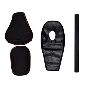 pure biking black button seat cover tank coverrear foam combo set of 4 compatible with classic 350500cc 2012-2020 models