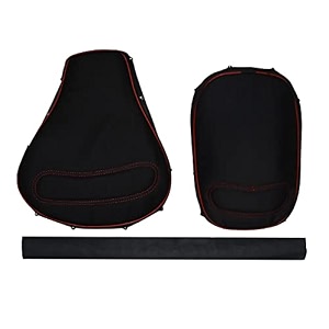 pure biking black button seat cover with rear foam combo set of 3 compatible with classic 350500cc 2012-2020 models