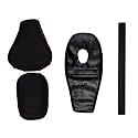 Pure Biking Black Button Seat Cover+ Tank Cover+Rear Foam Combo Set of 4 Compatible with Classic 350/500cc (2012-2020 Models)