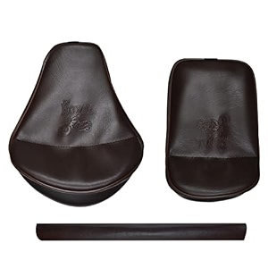 pure biking bown seat cover with rear foam combo set of 3 compatible with classic 350500cc 2012-2020 models
