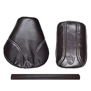 pure biking bown seat cover with rear foam combo set of 3 compatible with classic 350500cc 2012-2020 models