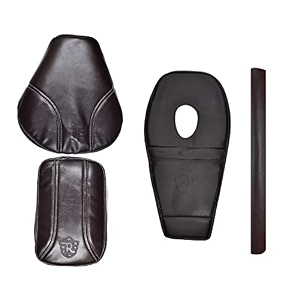pure biking bown seat cover tank cover rear foam combo set of 4 compatible with classic 350500cc 2012-2020 models