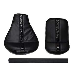 pure biking black seat cover with extra tail comfort with rear foam combo set of compatible with classic 350500cc 2012-2020 models