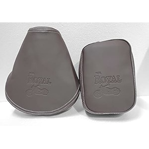 pure biking classic seat cover orignal look brown compatible with re classic 350500cc 2012 to 2020 models